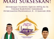 Camat Mekar Baru Mengucapkan Selamat dan Sukses MTQ ke-56 Kabupaten Tangerang