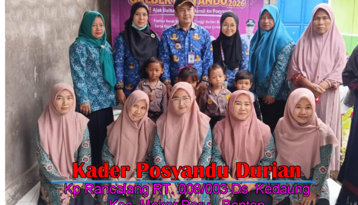 Percepat Penurunan Stunting, Desa Kedaung Gelar “Gerebek Posyandu” di Kampung Rancalang